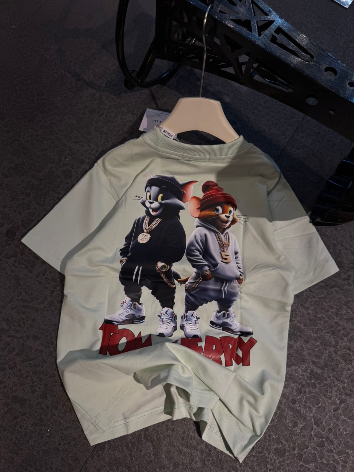 Tom & Jerry crew neck with over size T-Shirt